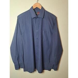 Peter England BLUE LONG SLEEVE BUTTON DRESS SHIRT MEN'S L